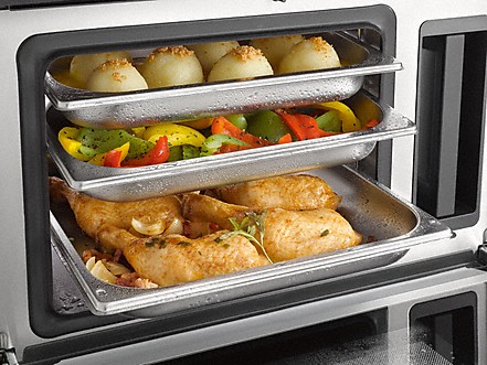 cooking on three levels