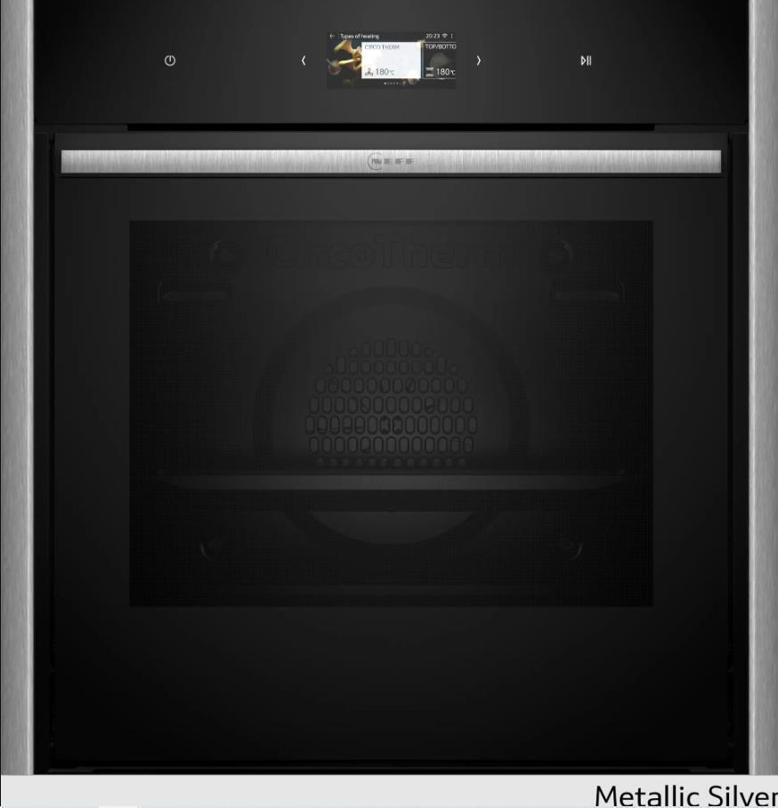 Neff B69CS7MY0 Built In Oven Ν90 Series Metallic Silver