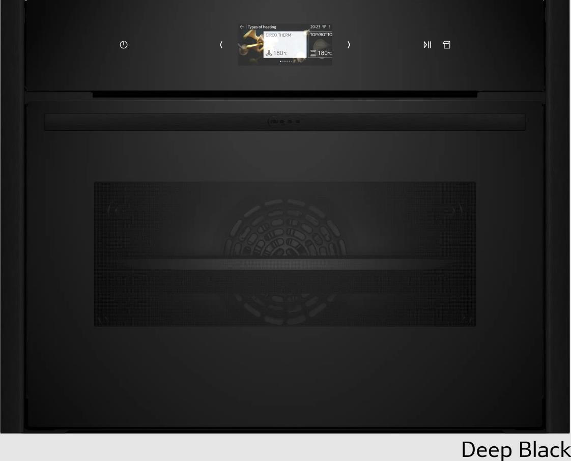 Neff C29FS3AY0 Compact Built In Steam Oven N90 Series Deep Black