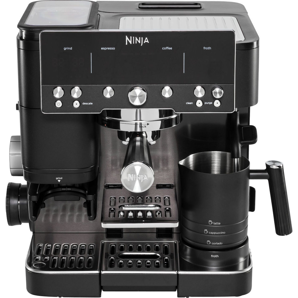 Ninja Automatic Espresso Machine 1650W with Grinder Black ES601EUBK