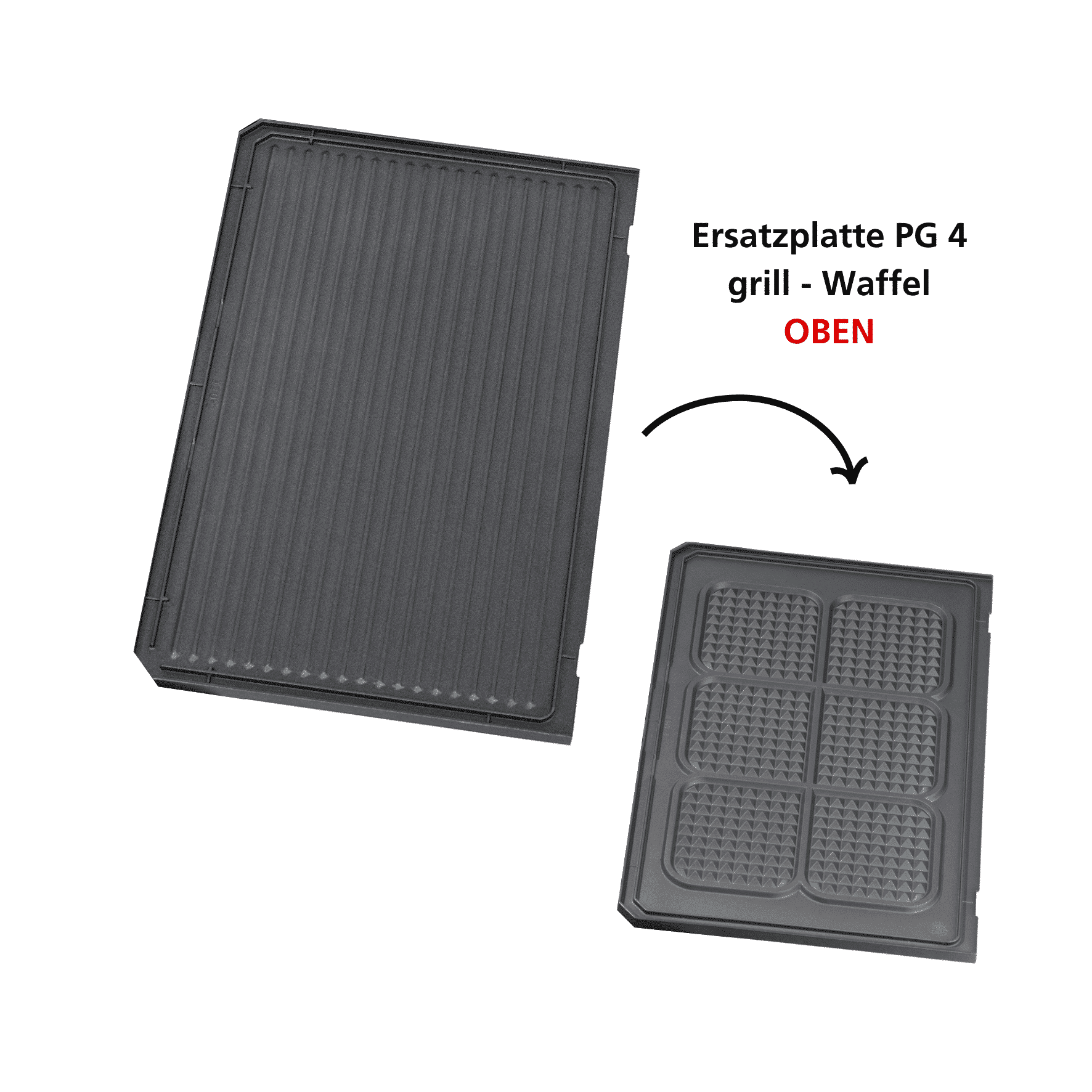 STEBA Grill plate for PG 4 & PG 2 grill-waffle