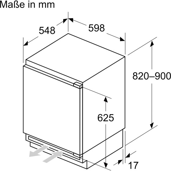 DV005-skiz_Neff_Unterbau-Kuehlschrank_KU2222FD0_4_0