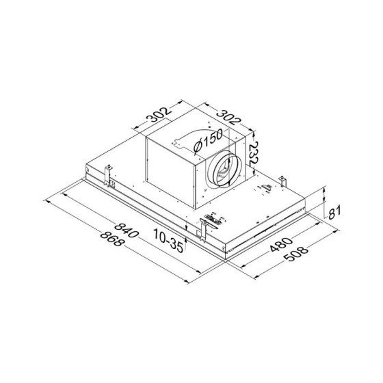 groupe-filtrant-plafonnier-novy-pureline-90cm-inox